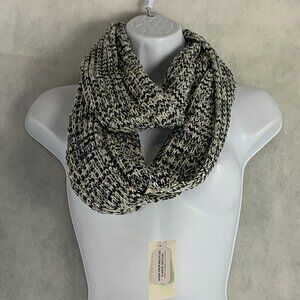 Style & Co. Women's Space-Dye Infinity Scarf, Black Multi, One Size